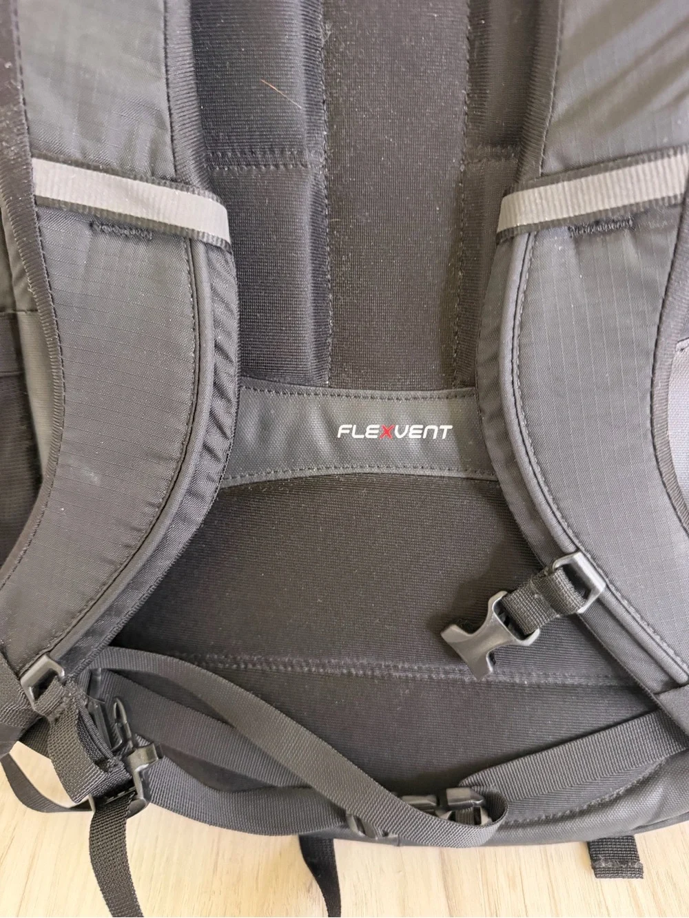The North Face Black Backpack with Rose Gold Hardware
